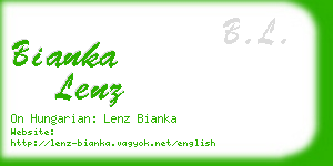 bianka lenz business card